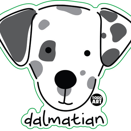 Dog Breeds Dalmatian Vinyl Sticker