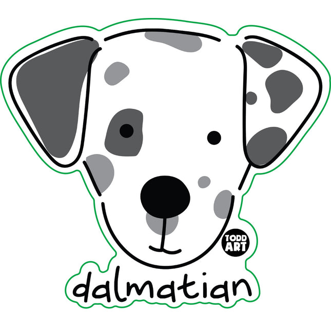 Dog Breeds Dalmatian Vinyl Sticker