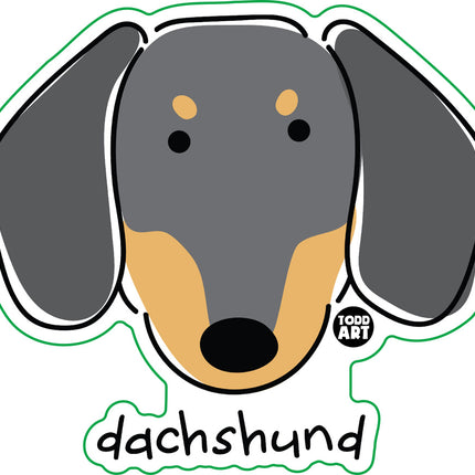 Dog Breeds Dachshund Vinyl Sticker