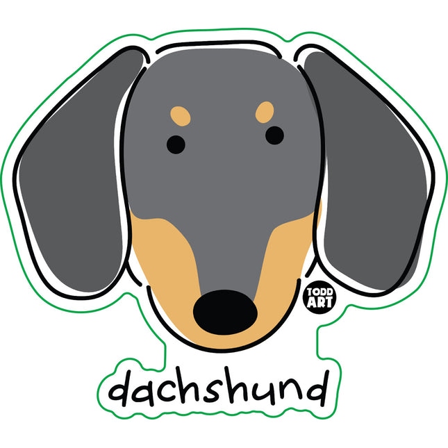 Dog Breeds Dachshund Vinyl Sticker