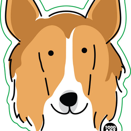 Dog Breeds Collie Vinyl Sticker