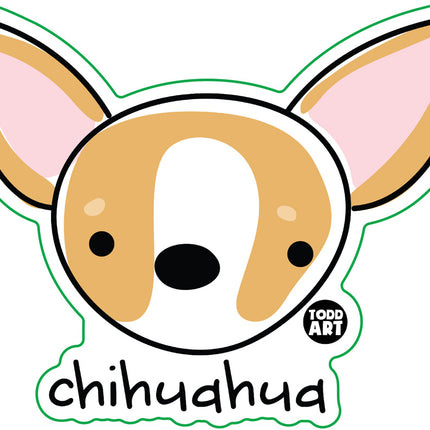 Dog Breeds Chihuahua Vinyl Sticker