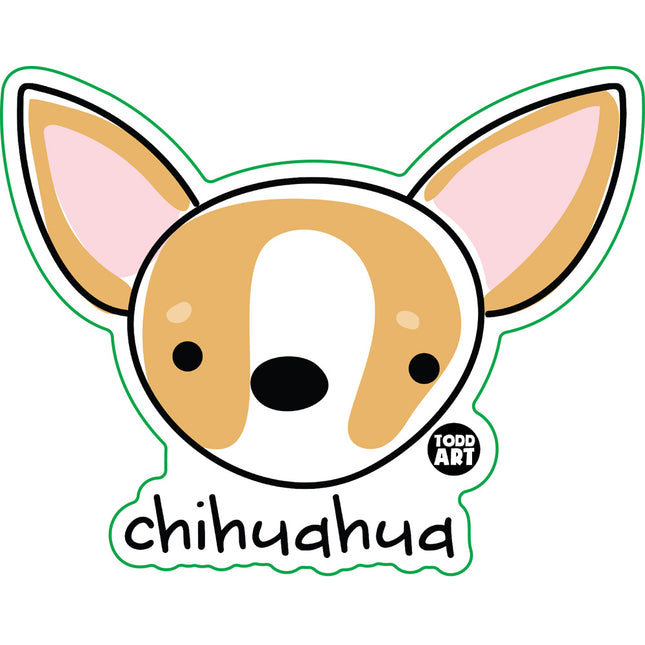 Dog Breeds Chihuahua Vinyl Sticker