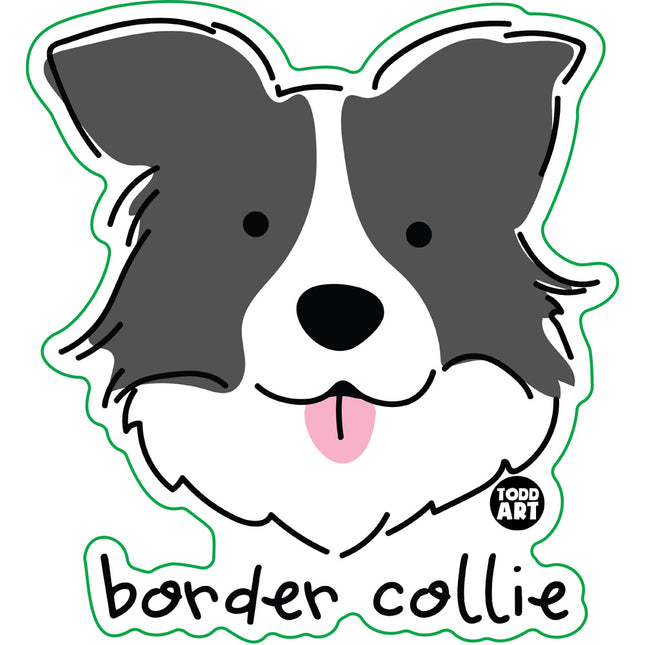 Dog Breeds Border Collie Vinyl Sticker