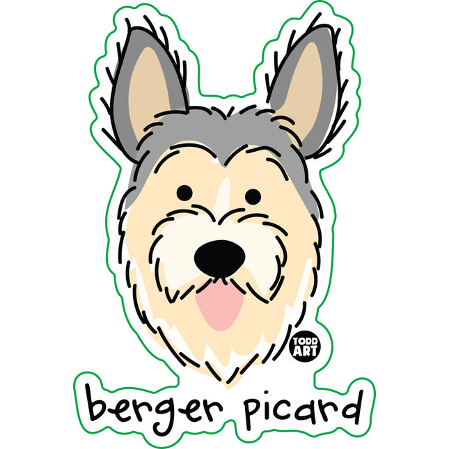 Dog Breeds Berger Picard Vinyl Sticker