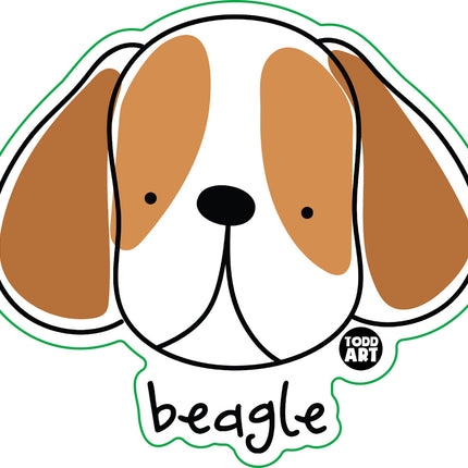 Dog Breeds Beagle Vinyl Sticker