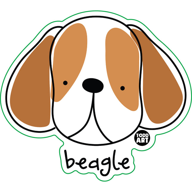 Dog Breeds Beagle Vinyl Sticker