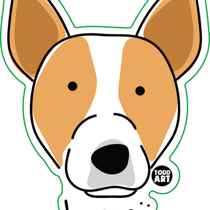 Dog Breeds Basenji Vinyl Sticker