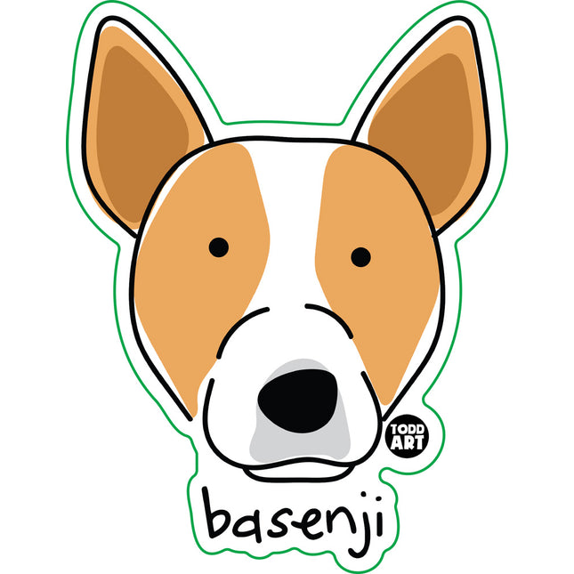 Dog Breeds Basenji Vinyl Sticker