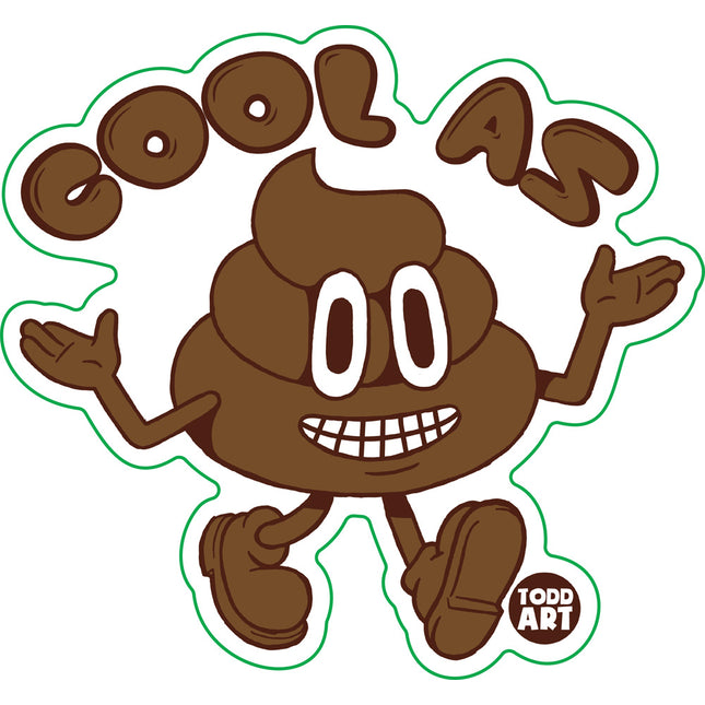 Cool As Shit Vinyl Sticker