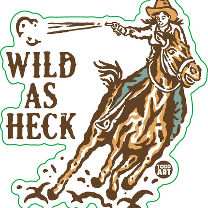 Wild As Heck Vinyl Sticker