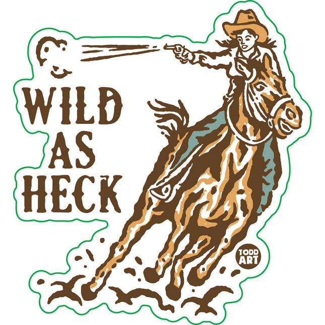 Wild As Heck Vinyl Sticker