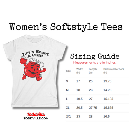 Let's Start a Cult Kool Aid Man Women's Softstyle Tee