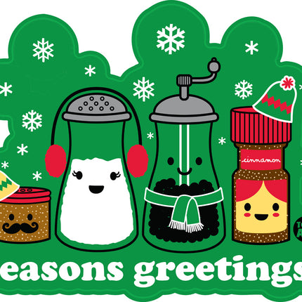 Seasons Greetings Vinyl Sticker