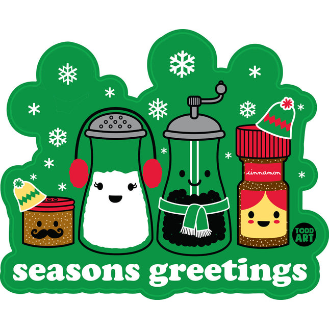 Seasons Greetings Vinyl Sticker