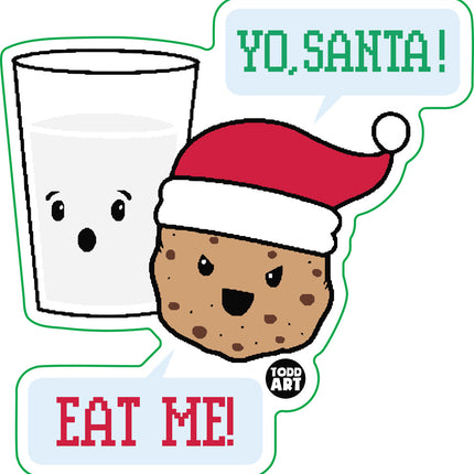 Yo Santa Eat Me Vinyl Sticker