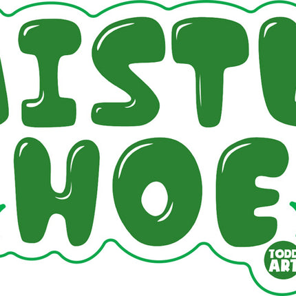 Mistle Hoe Christmas Vinyl Sticker