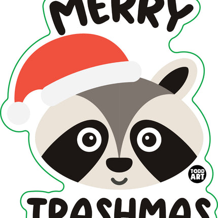 Merry Trashmas Vinyl Sticker