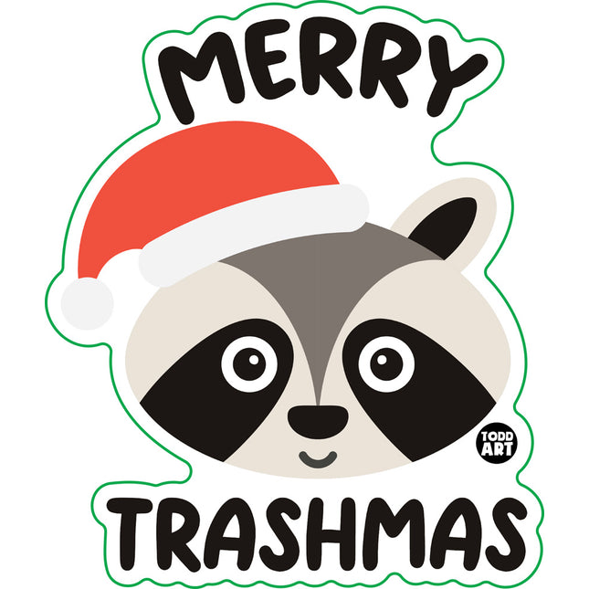 Merry Trashmas Vinyl Sticker